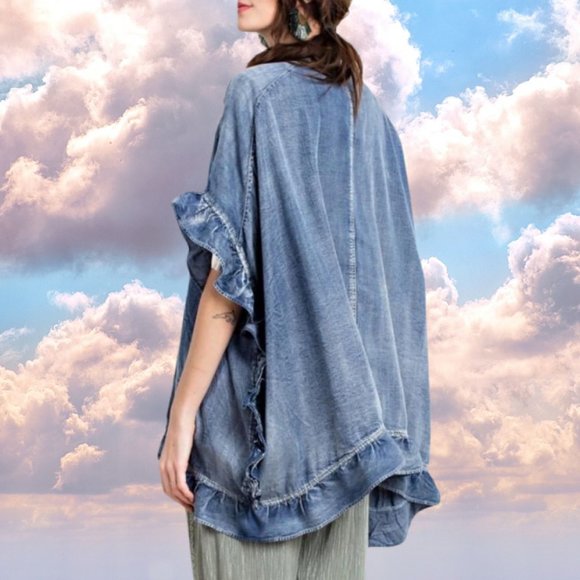 easel | Tops | Easel Denim Kimono 